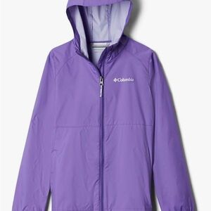 Columbia Girl’s Size L 14/16 Purple Hooded Jacket